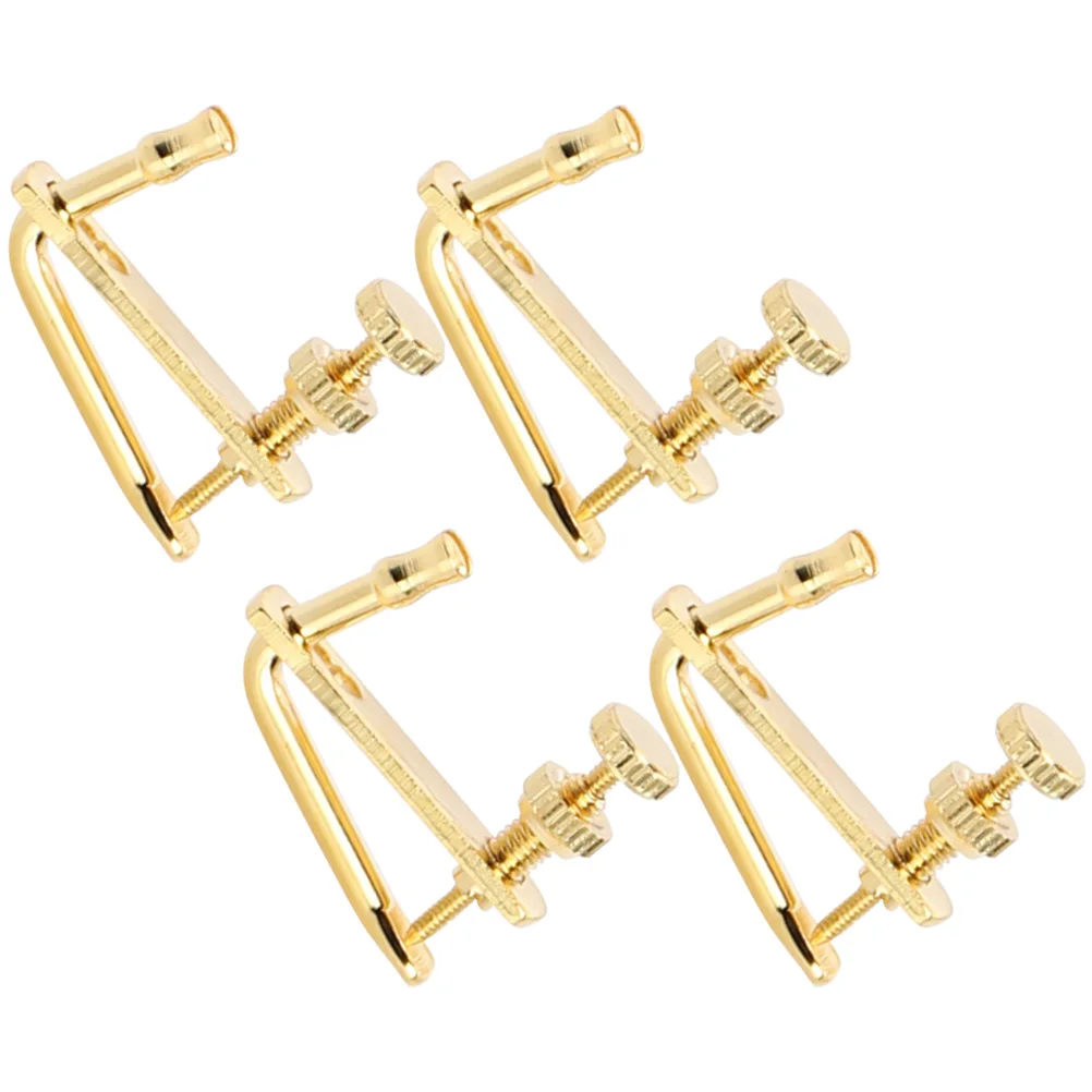 

4Pcs Violin Tuners Alloy Classic Simple Reliable String Adjusters for 3 4 Violin Fine Tuners Size Violins Accessories