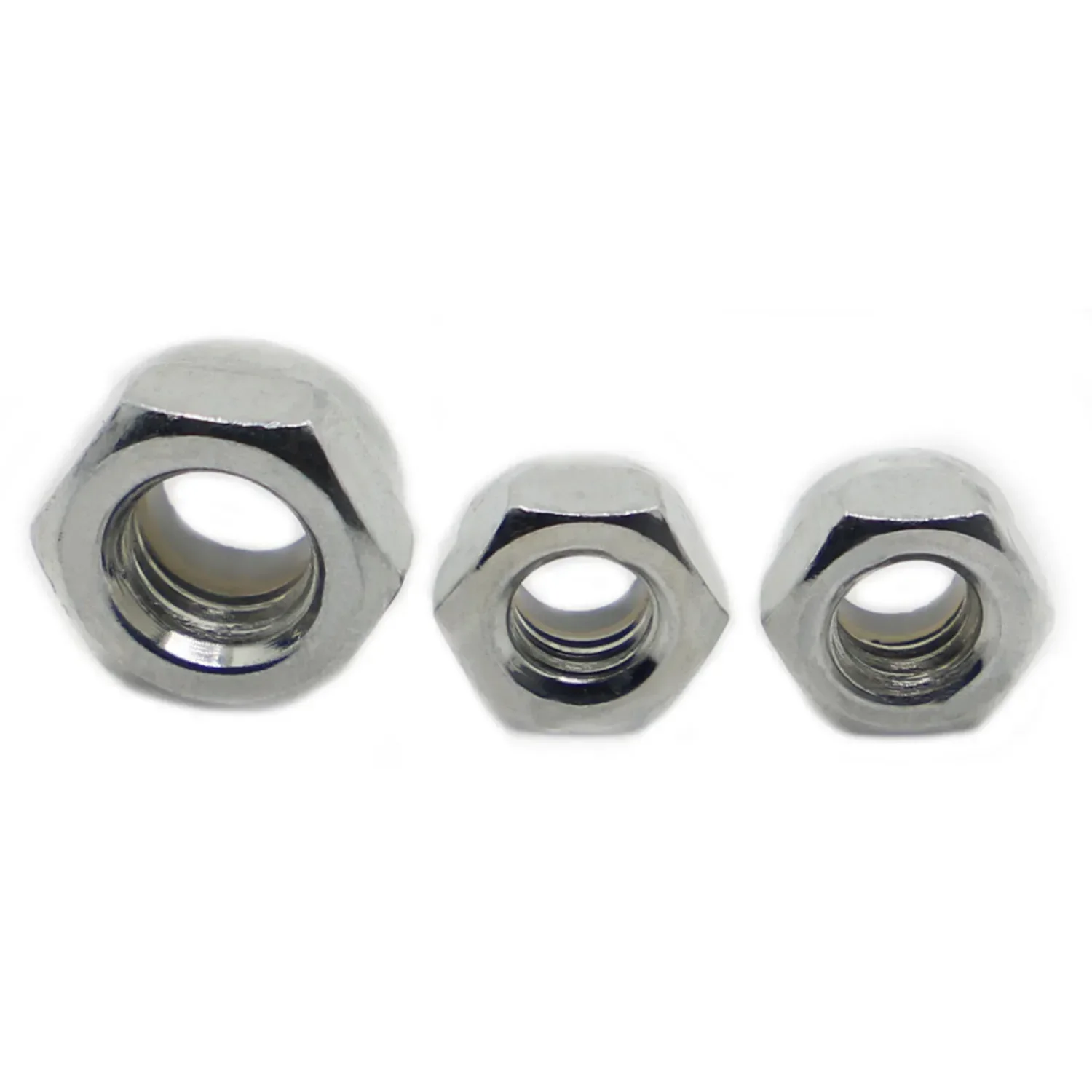 M2 M2.5 M3 M4 M5 M6 M8 M10 M12 M14 M16 Galvanized Steel Self-locking Nut Locknut Slip Nylon Hex Lock Nut DIN985