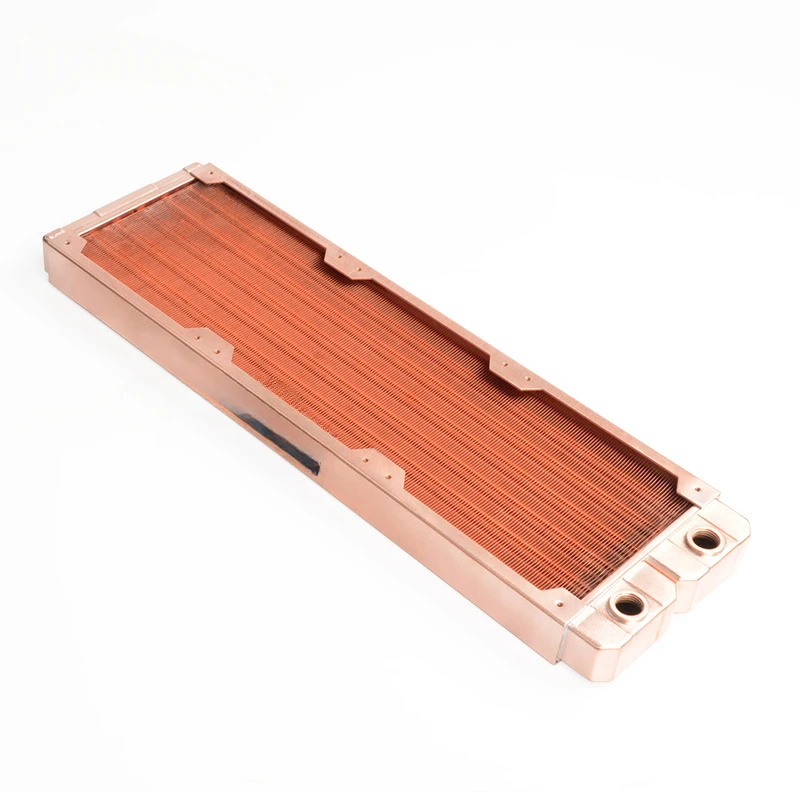 

All-copper computer water cooling row industrial heat dissipation row 7mm round tube TSRP-ZT-360TG thread