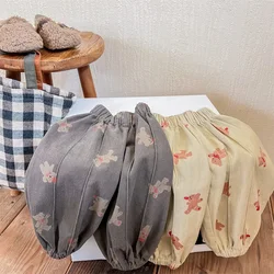 MILANCEL New Spring Kids Casual Pants Girls Cartoon Bear Loose Trousers Children Boys Thin Style Harem Pant