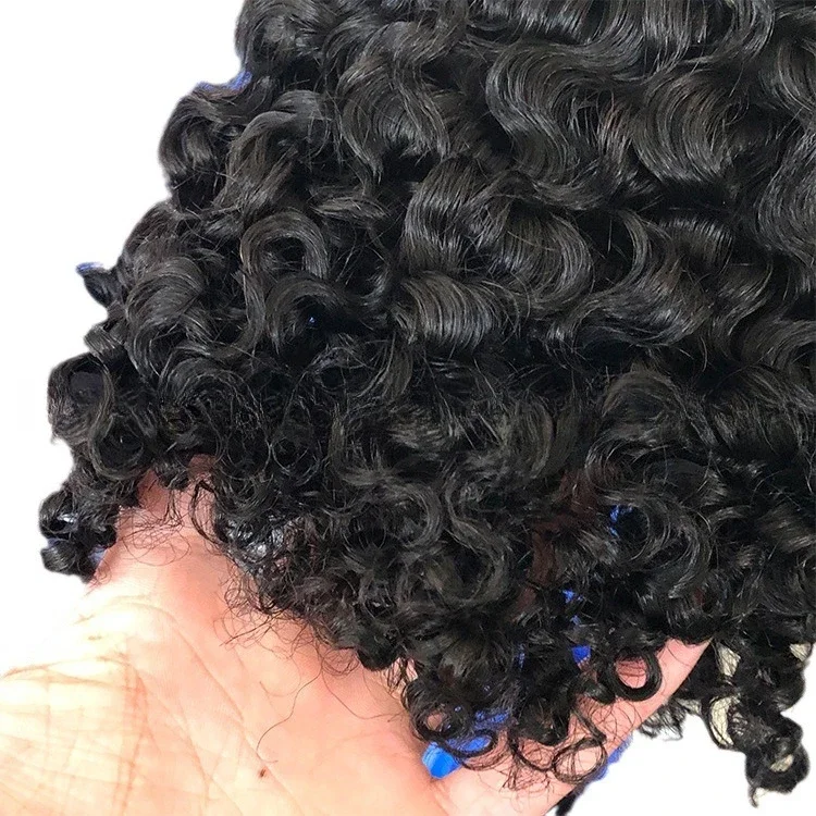 

Factory direct sales Real hair waterKinky curly comb Human hair Foreign trade Natural hair curtain