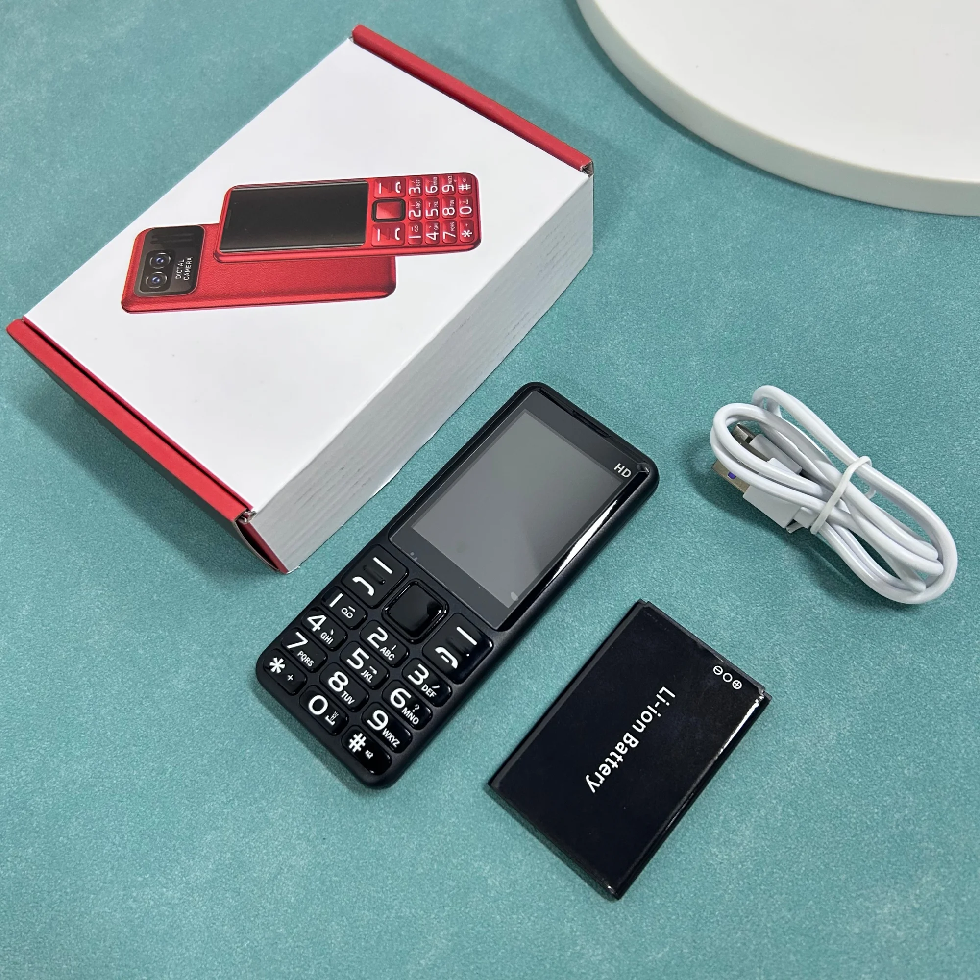 I79 (H6) 4G Elderly Mini Cellphone 2.4Inches TFT Screen 32MB RAM No Camera Torch Dual SIM English Keyboard Mobile Phone