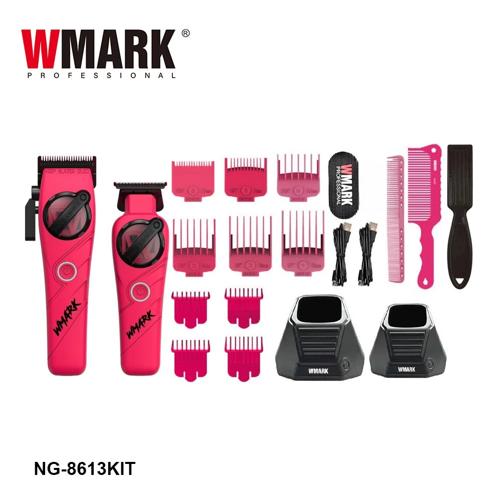 WMARK 8613 Kit HAIR CLIPPER Kit,Hair Clippers for Barbers,Cordless