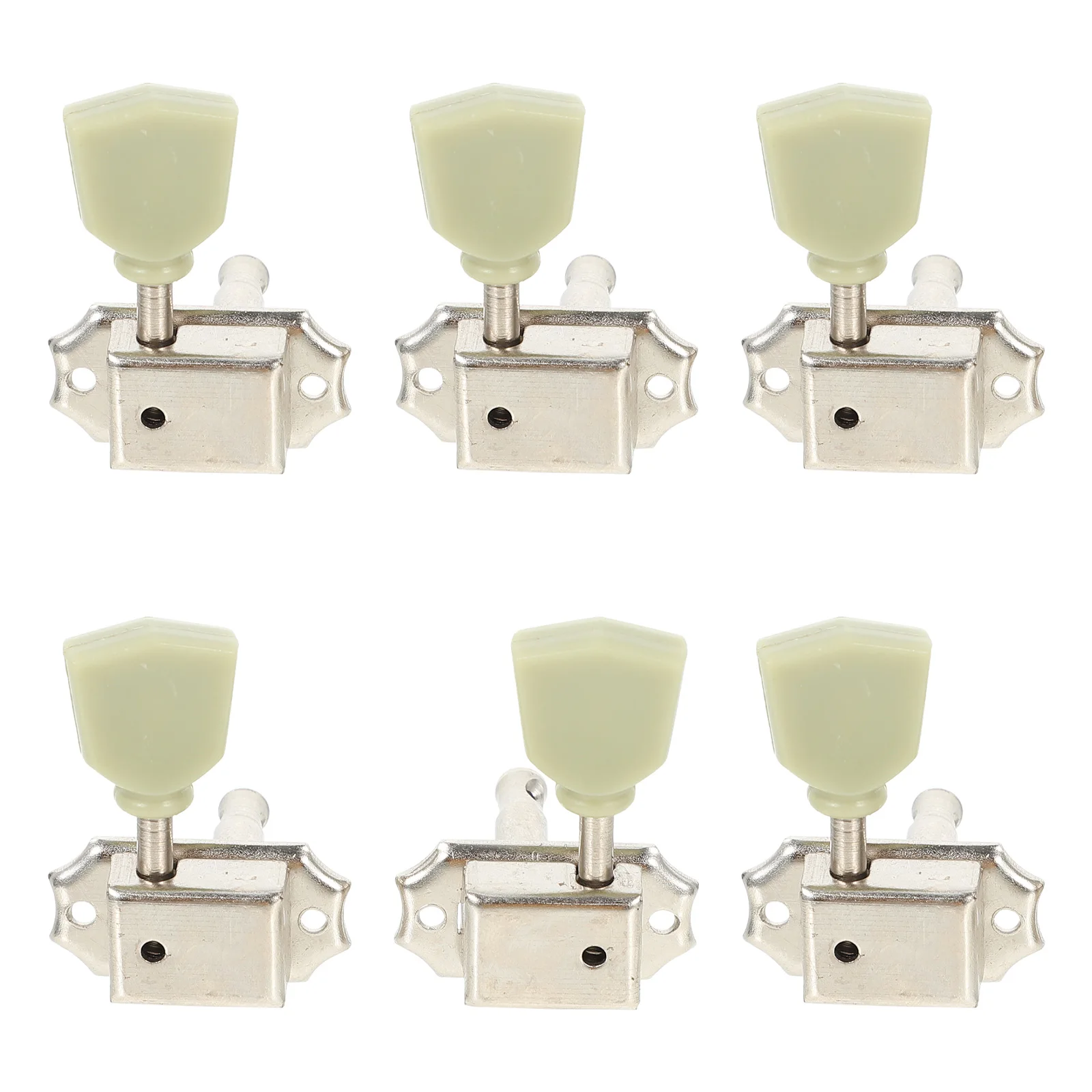 

6 Pcs Guitar Tuning Pegs Silver Steel Acoustic Replacement Parts Durable Professional Accessories Guitar Enthusiasts Beginner
