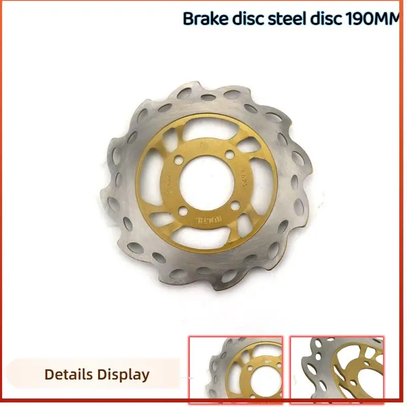 Brake Disc A Steel Disc 190mm Front Brake Flat Disc Floating Disc Brake Pads Suitable for Motorcycle and Off road Vehicles