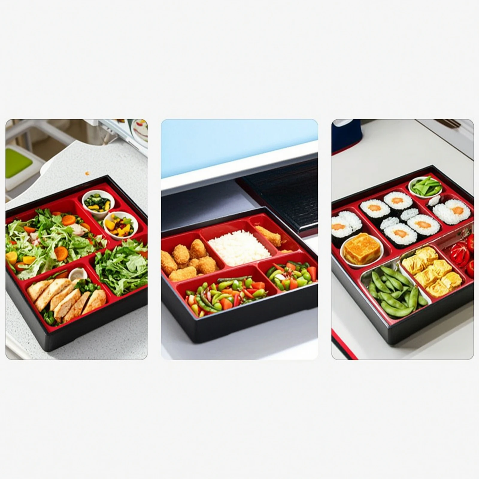 Meal Prep For Office - Bento lunchbox, gecompartimenteerde bento box, maaltijdvoorbereidingsdoos,