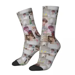 Hip Hop Retro BEOMGYU Crazy Men's compression Socks Unisex TXT Harajuku Seamless Printed Funny Novelty Happy Crew Sock Boys Gift