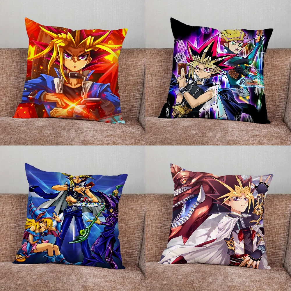 

Anime Cool Yu Gi Oh Card Pillow Case For Home Bedroom Car Office Decoration Living Room Sofa Cushion Cover Suitable