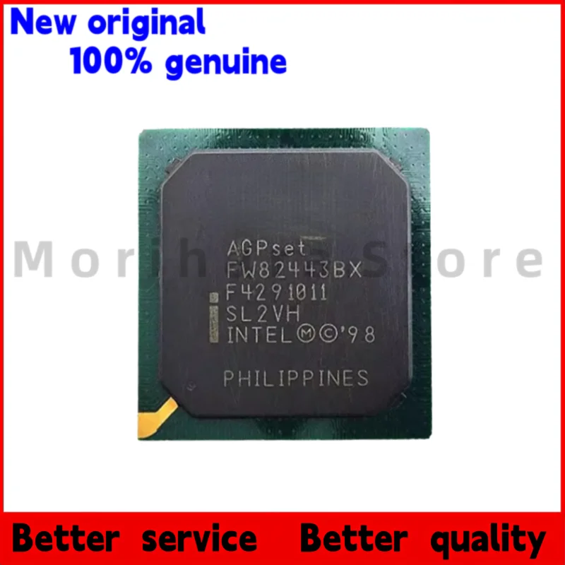 

1 шт./100% новый FW82443BX SL2VH FW82443MX100 SL3N4 FW82443EX FW82371EB SL37M черный пластиковый корпус