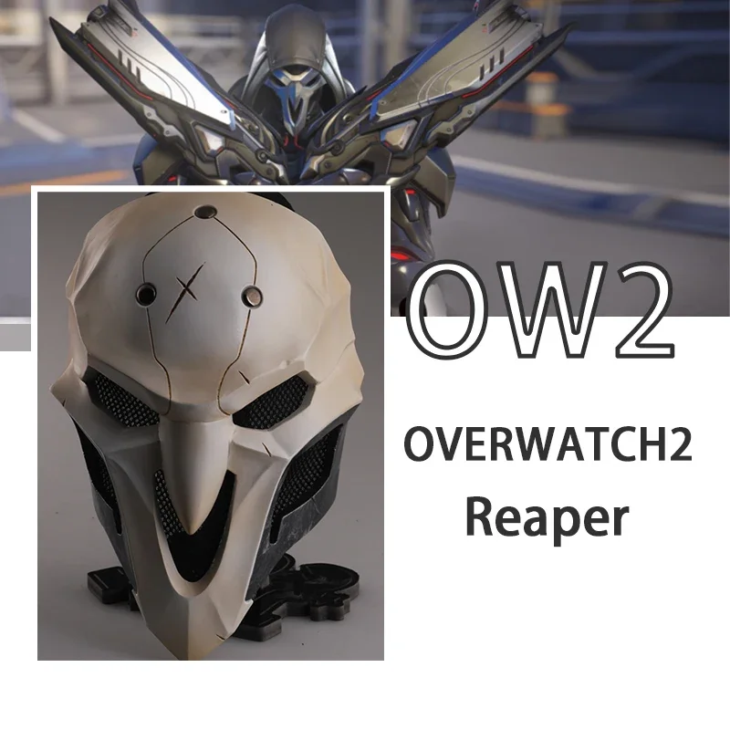 Game OVERWATCH2 Cosplay Reaper Cos Mask  Anime Character Props Accessories Halloween Carnival