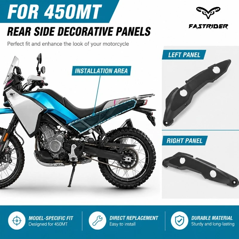 Motorcycle Rear Side Decorative Panel Body Cover Left Right Protective Shell Accessories for 450MT