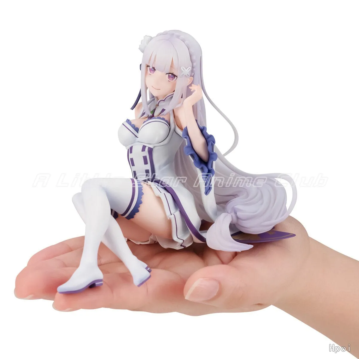متوفر في المخزون الأصلي MegaHouse Melty Princess Re: ZERO - Starting Life in Other World Emilia Animation Figures Models Collection #6