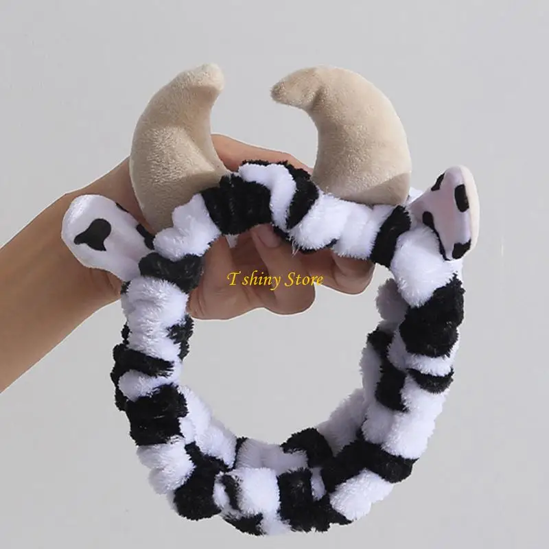 n58f 탄성 발견 된 bowknot headbands 소녀 귀여운 동물 혼 헤어 밴드 헤드웨어