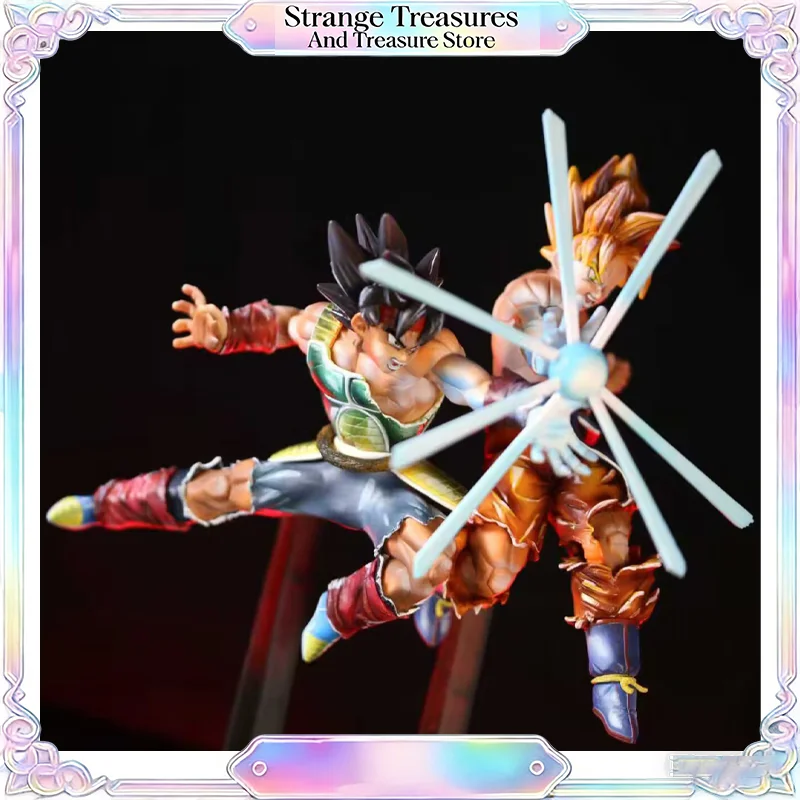 

Dragon Ball Super Goku Bardock Father Son Kamehameha Battle Damaged Super Saiyan Action Figure Collectible Model Desktop Decor