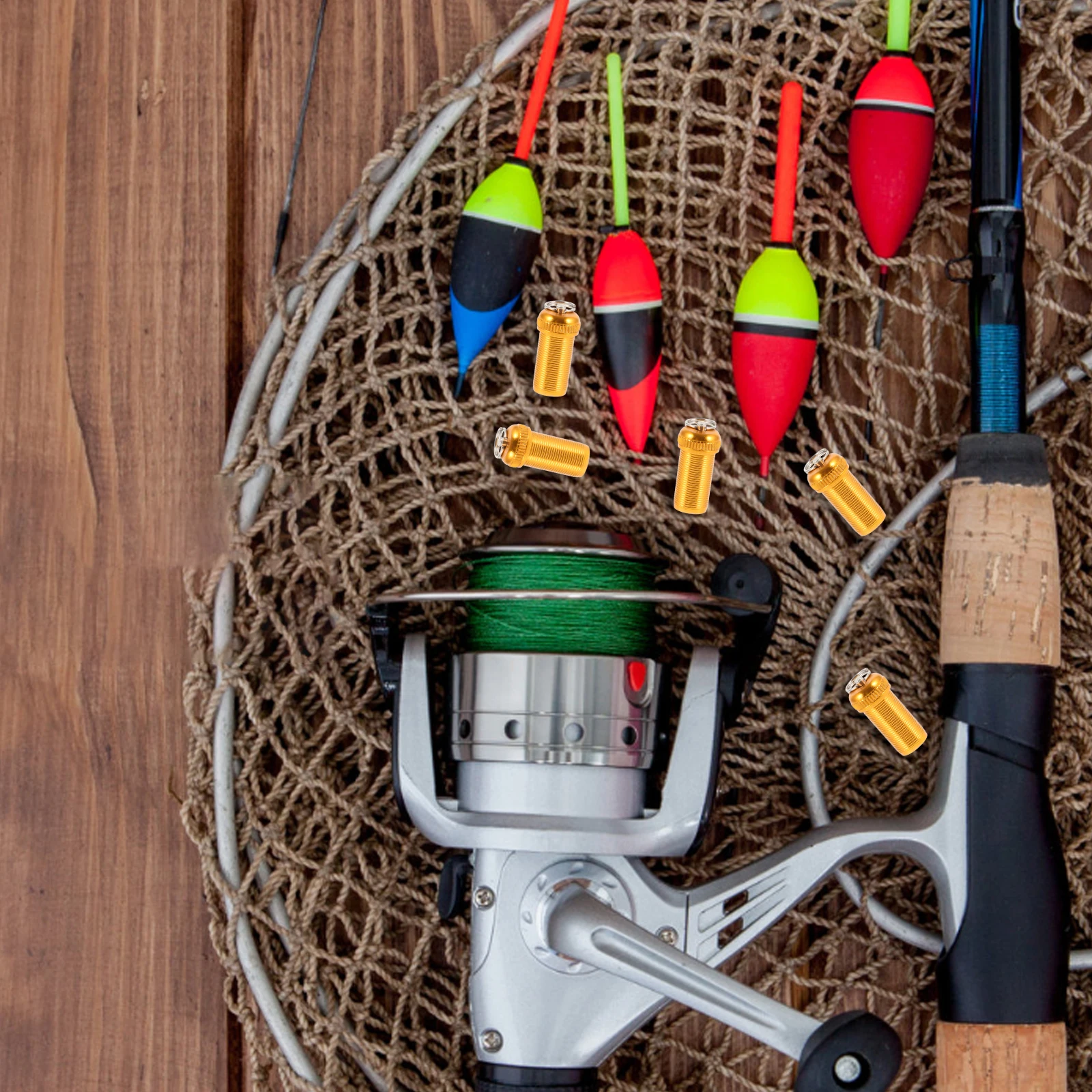 

5Pcs Fishing Pole End Caps Stainless Steel Caps Reliable Protection Against Damages Scratches for Anglers Fishing Pole End Cap