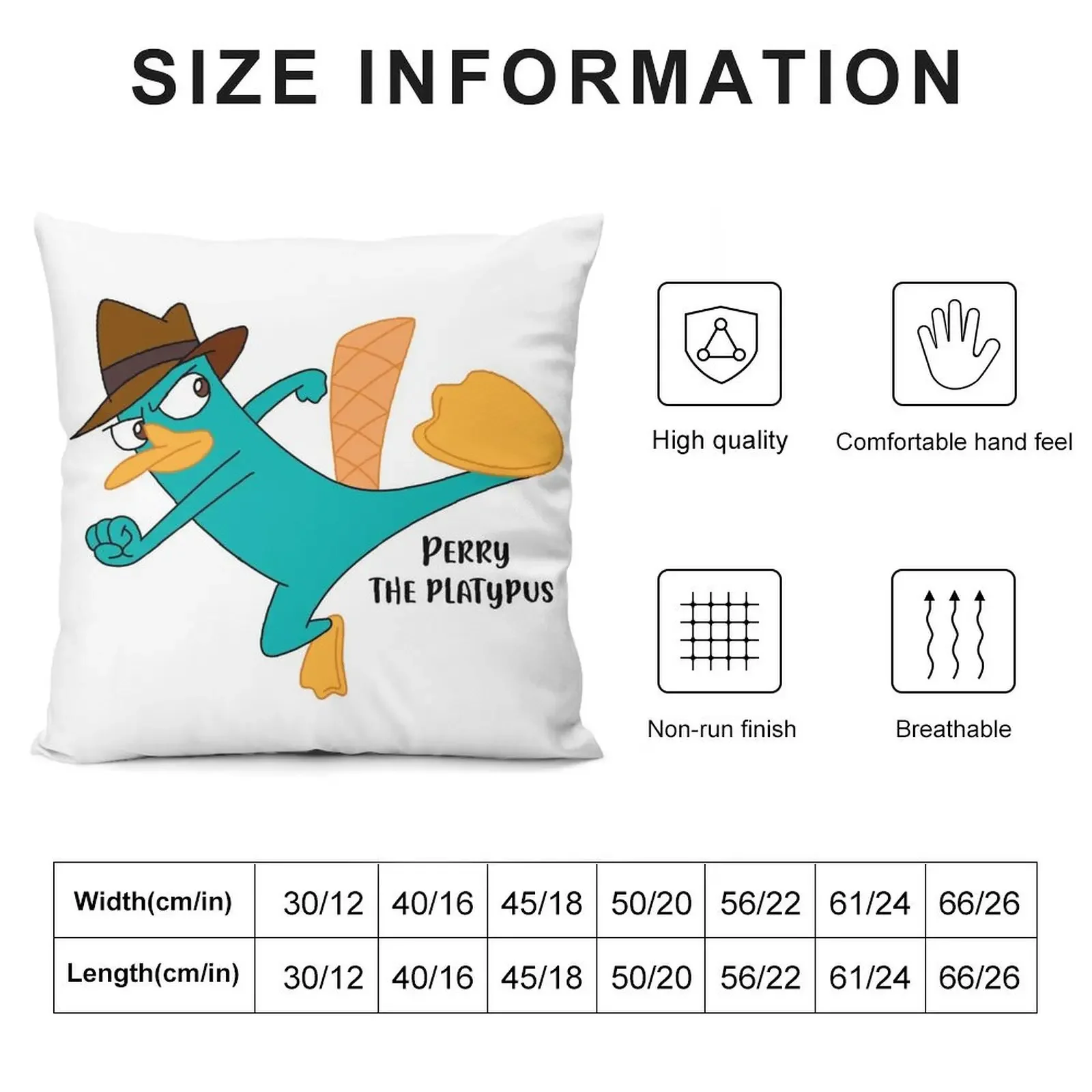 Perry the platypus Throw Pillow autumn pillowcase Sofa Cushions pillow