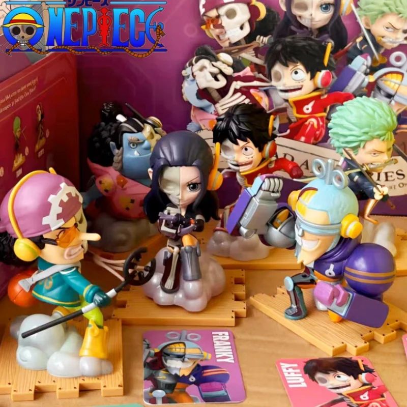 

New One Piece Blind Box Mighty Jaxx Luffy Seafaring The Ninth Series Anime Figure Collection Desktop Decora Model Gk Toys Gifts