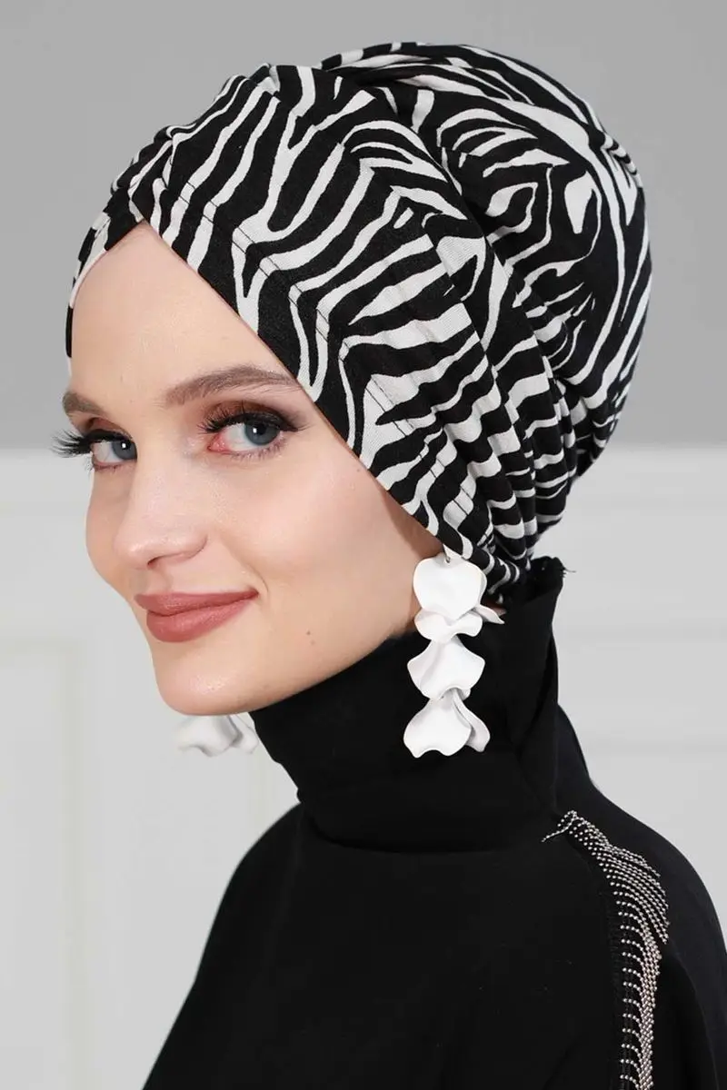 Hijab osso zebra modelado