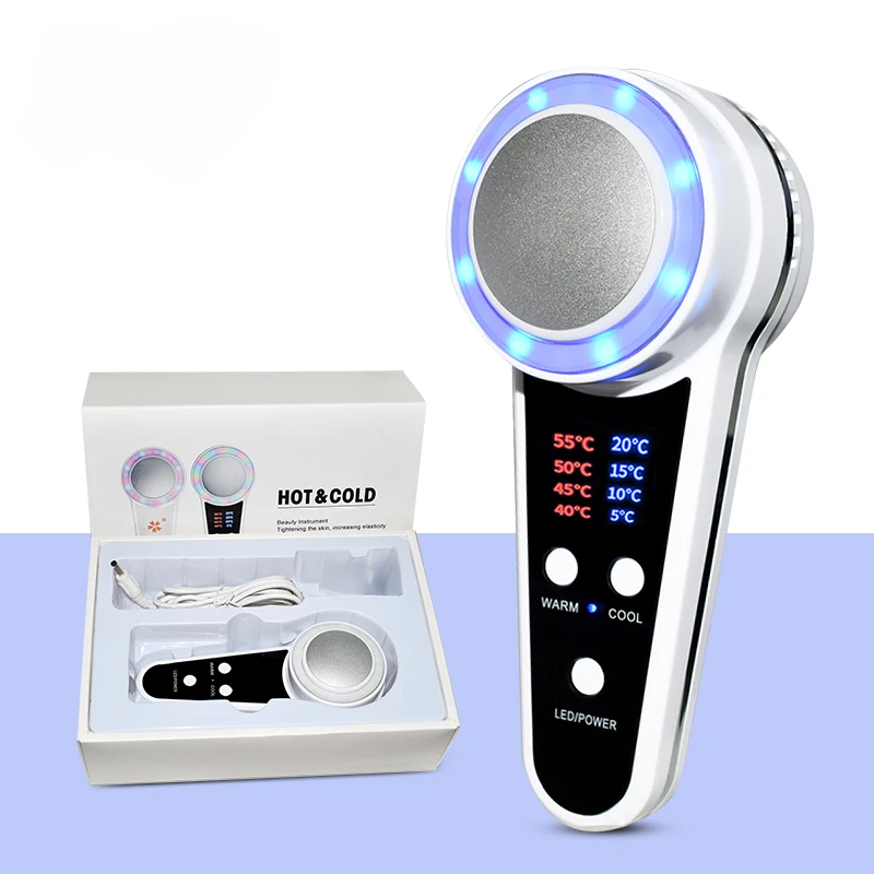 

Cold and hot compress introduction instrument color light beauty instrument shrink pores and firm skin cold and hot hammer