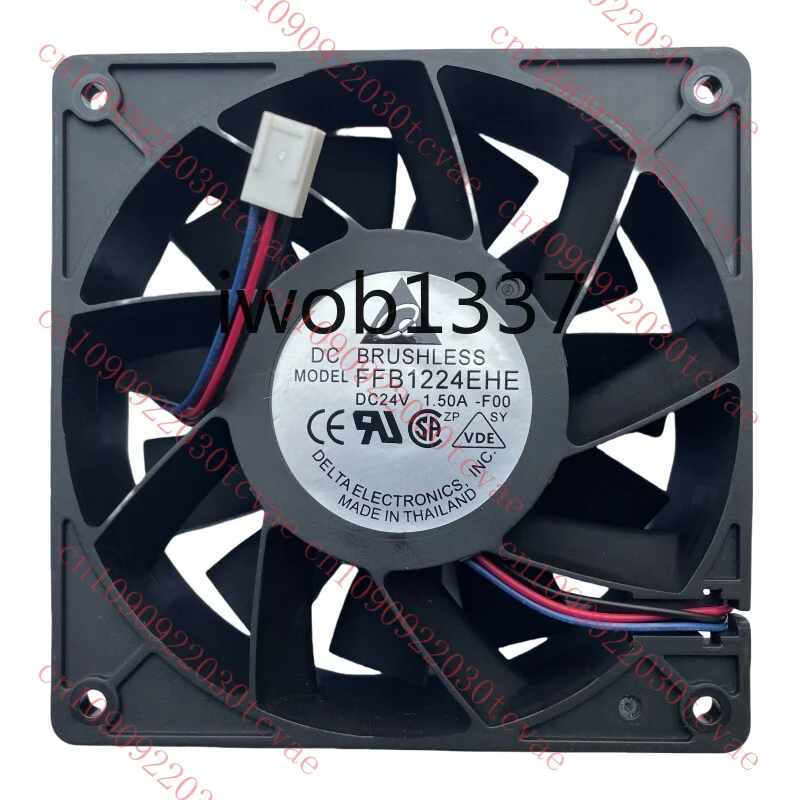 

Hot Selling FFB1224EHE DC 24V 1.50A 12038 3- Wire Server Strong Wind Cooling Fan