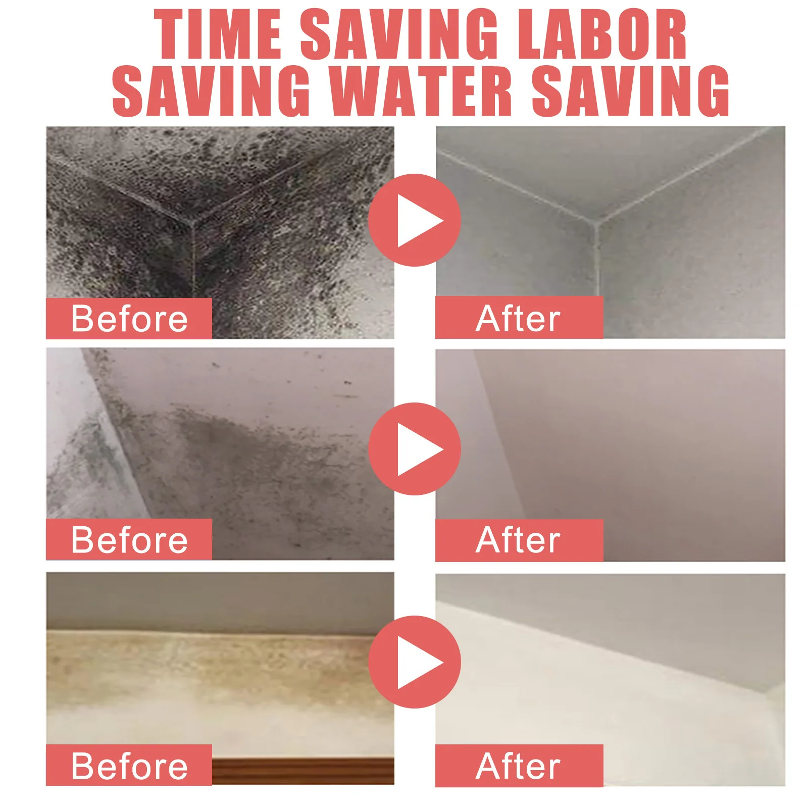 1/2PC Wall Mold Mildew Remover Cleaner Caulk Gel Pool Tile Gap Spot Mold Remover Washing Machine Bathroom Mildew Gel