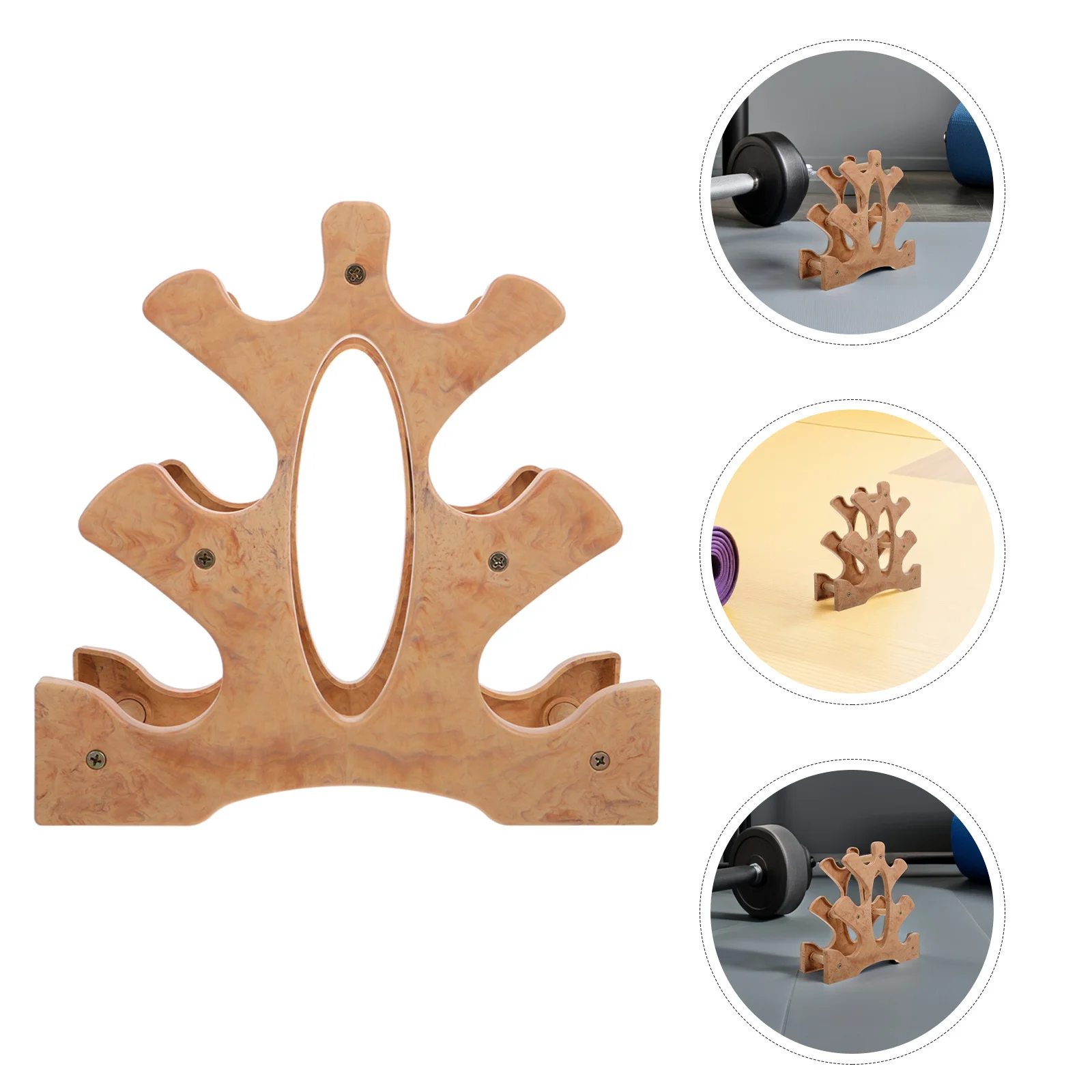 

3 Pcs Dumbbell Storage Organizer Rack Tier Weight Display Stand Plastic PP Bracket