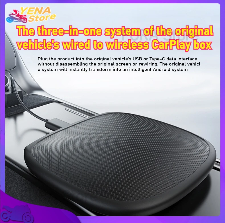 

2025 Wireless CarPlay/AndroidAuto three-in-one system universal original car wired to wireless Carplay box