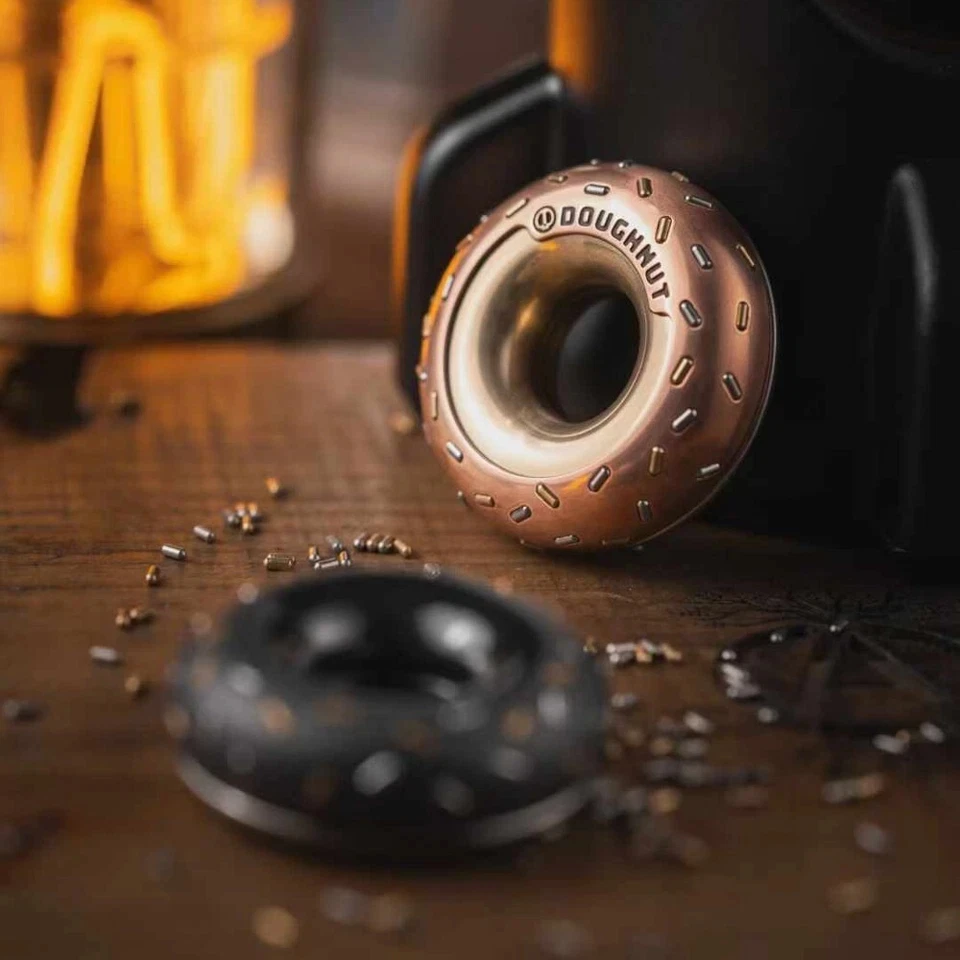 LAUTIE beignet tdah outil de mise au point Fidget Spinner alliage de zirconium EDC jouets métal Anti-Stress sensoriel Fidgeting jouets taille de poche