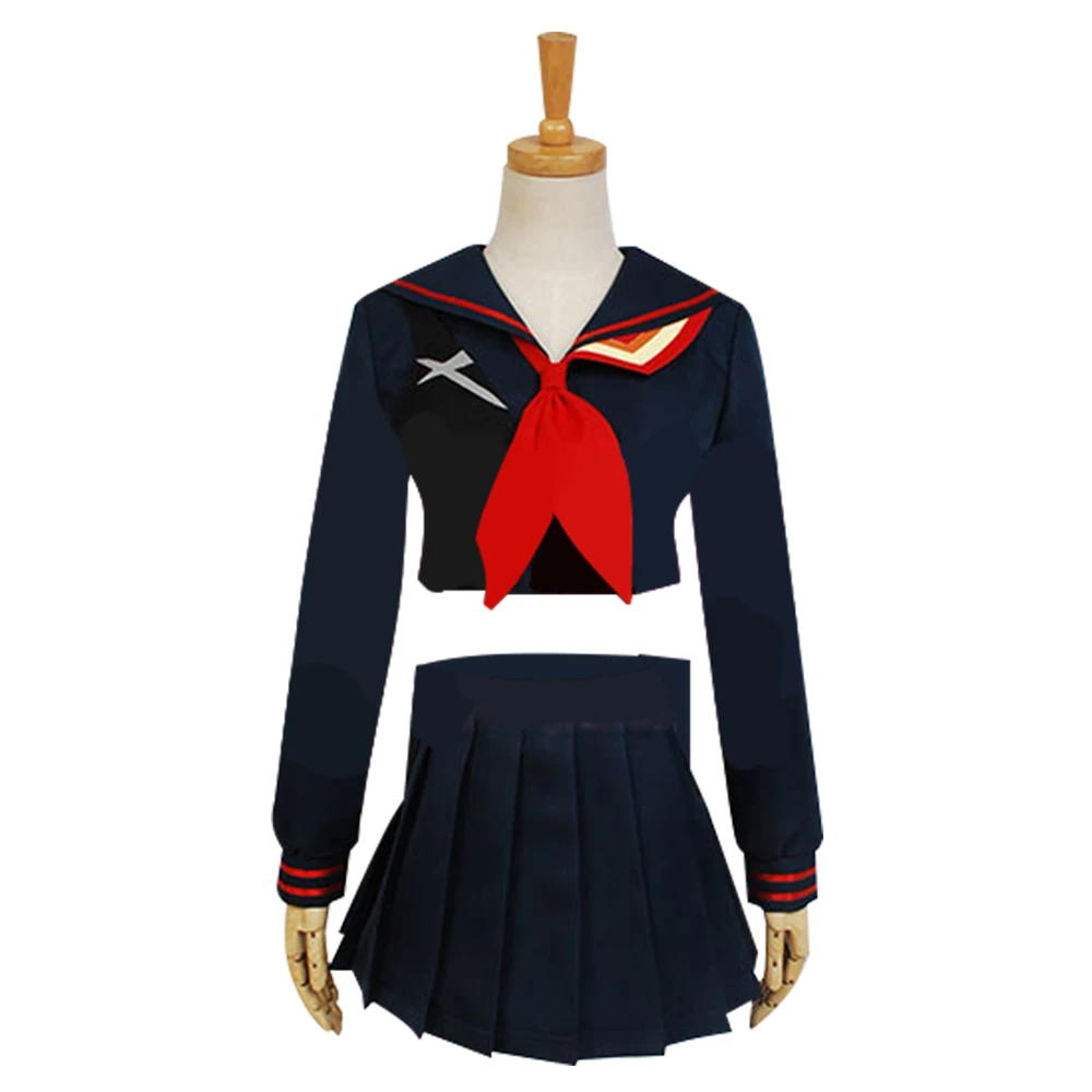 KILL la KILL Ryuko Matoi Costume Cosplay Anime Fantasy donne adulte camicia gonna uniforme abiti Halloween Carnival Party Suit