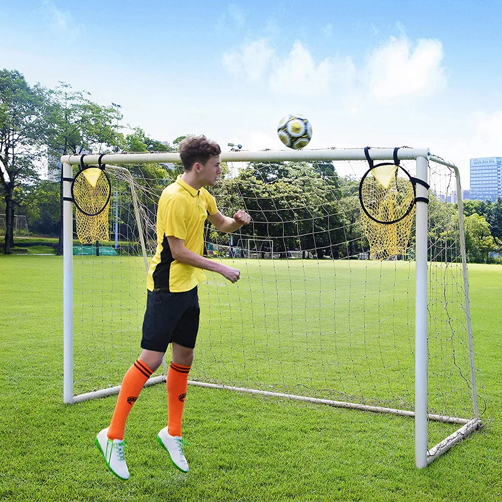 Red de portería plegable de fútbol para jóvenes, equipo de entrenamiento de fútbol para mejorar el éxito, 1 piezas