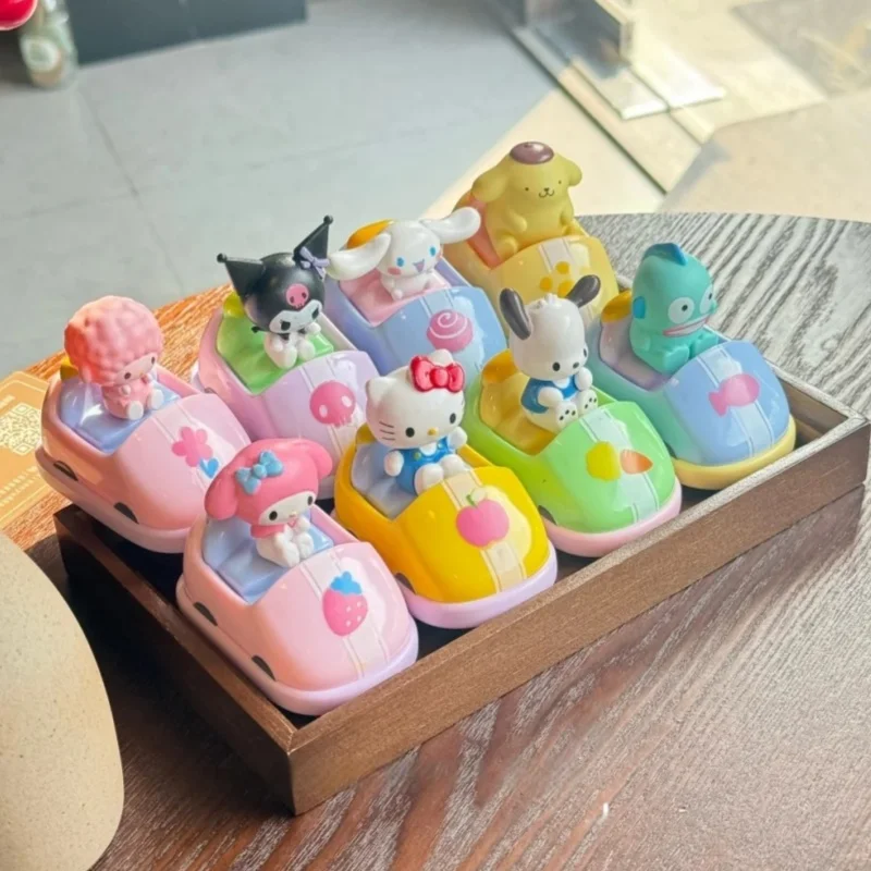 ของแท้ Kuromi Cinnamoroll กล่องตาบอดกันชนรถยนต์ Series Kawaii อะนิเมะอุปกรณ์ต่อพ่วง Pochacco Melody อินเทรนด์ตลกของเล่นเด็กสาวของขวัญ