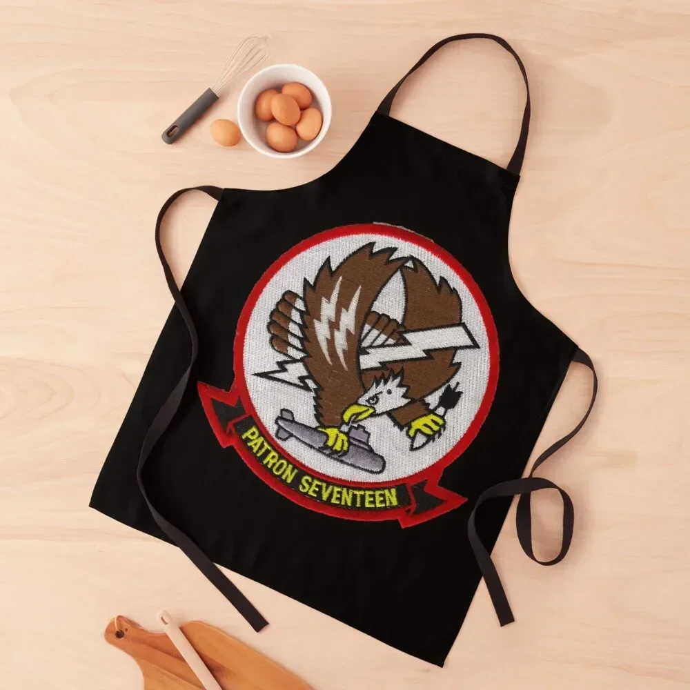 

VP-17 PATROL SQUADRON STORE Apron Woman Work Waterproof Kitchen For Women professional hairdresser Kitchen For Women Apron