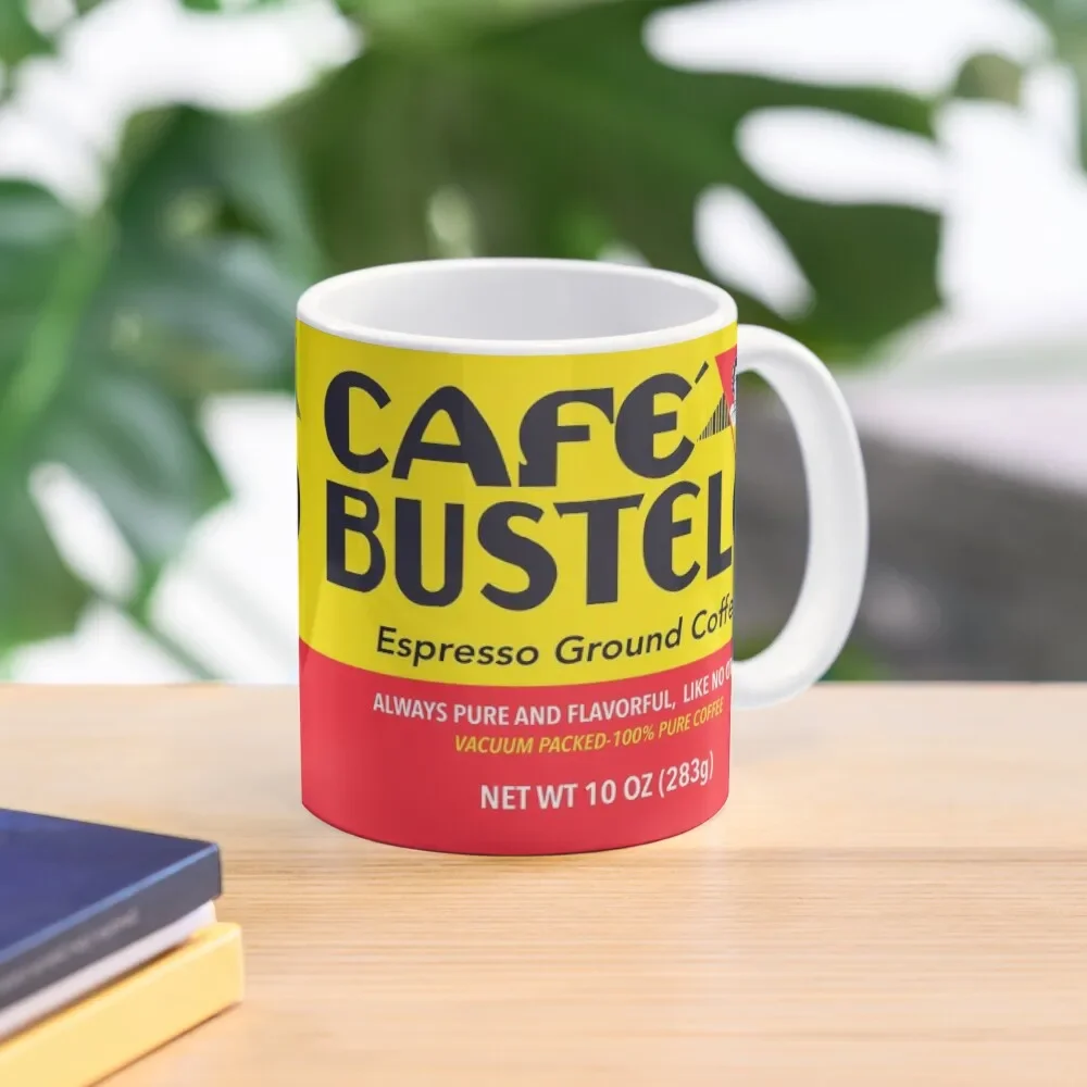 Cafe Bustelo Classic  Mug Handle Round Photo Picture Cup Drinkware Image Coffee Gifts Tea Printed Simple Design