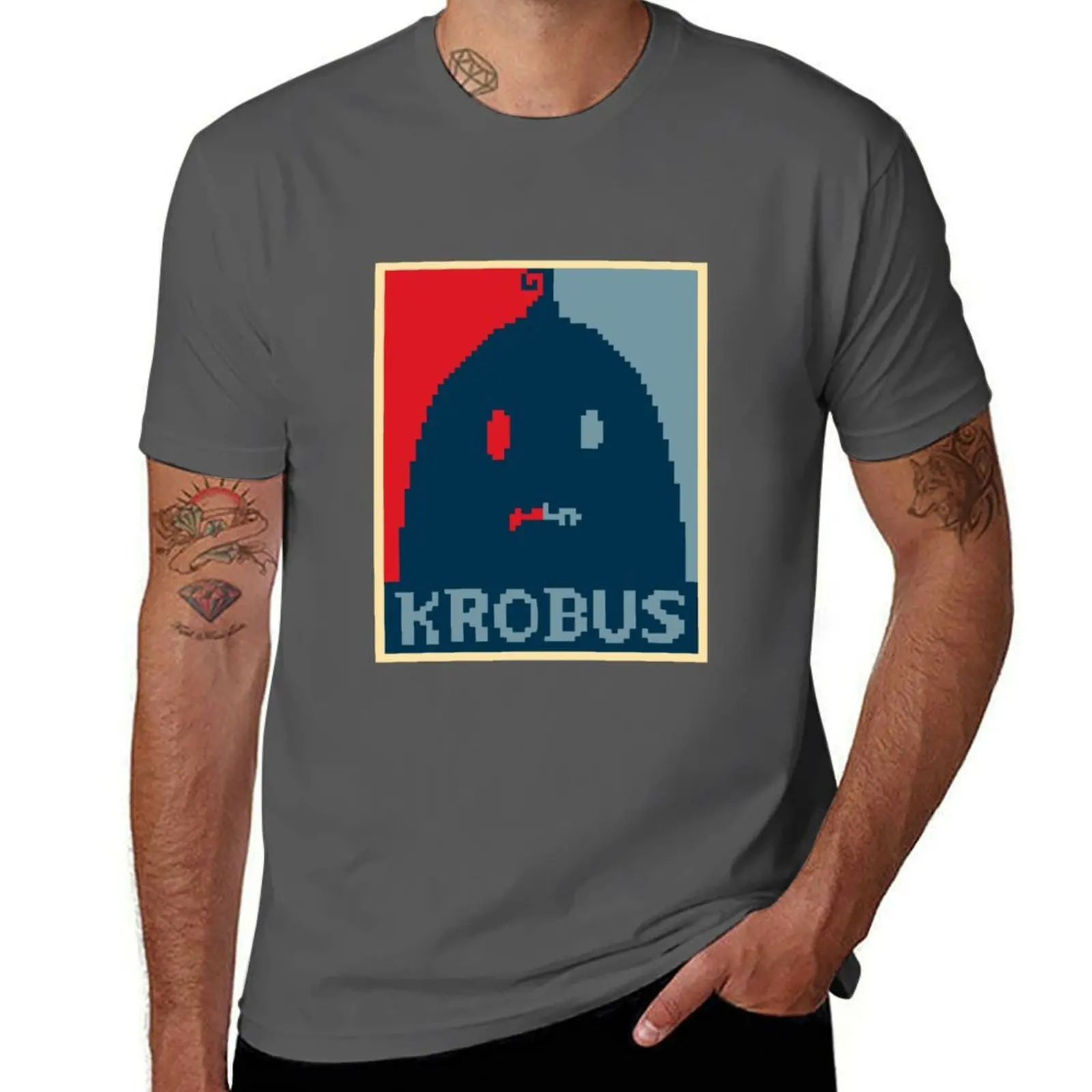 

Krobus T-Shirt mens graphic t shirts t shirts for man slim fit T-Shirt