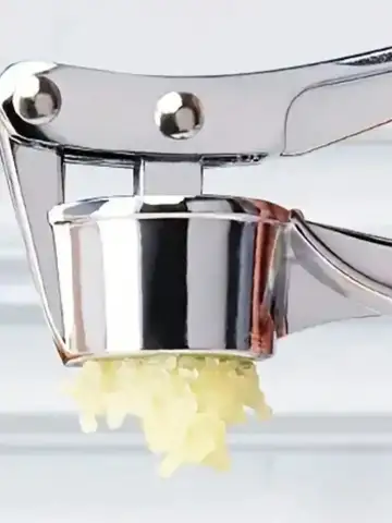 1pc, Garlic Press Washable Garlic Crusher Ginger Juicer Garlic Masher, Garlic Minver, Kitchen Supplies, Kitchen Gadgets