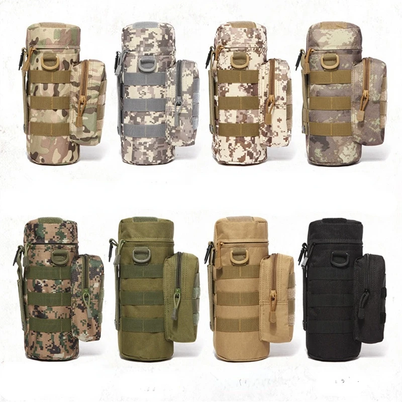 

Travel Tool Kettle Set Outdoor Tactical Military Molle Water Bag for Camping Hiking Fishing Shoulder Bottle Holder Bottle Pouch