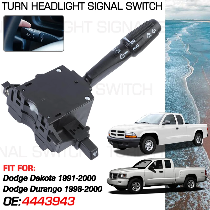 

Car Headlight Stalk Switch For Dodge Dakota 1991-2000 Dodge Durango 1998-2000 Parts 2330813 4443943 1S4807 DS739 C6224 VS-36A042