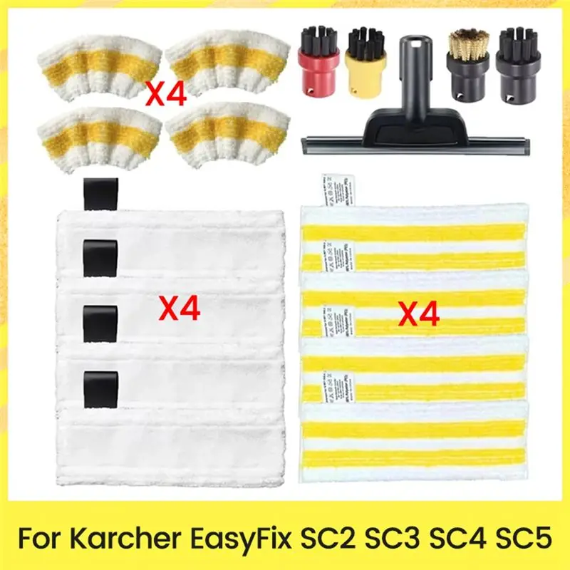 YANA35R Dampfreiniger Rundbürste Leistungsstarke Düse für Karcher Easyfix SC1 SC2 SC3 SC4 SC5 Serie Dampfreiniger-Ersatzteile