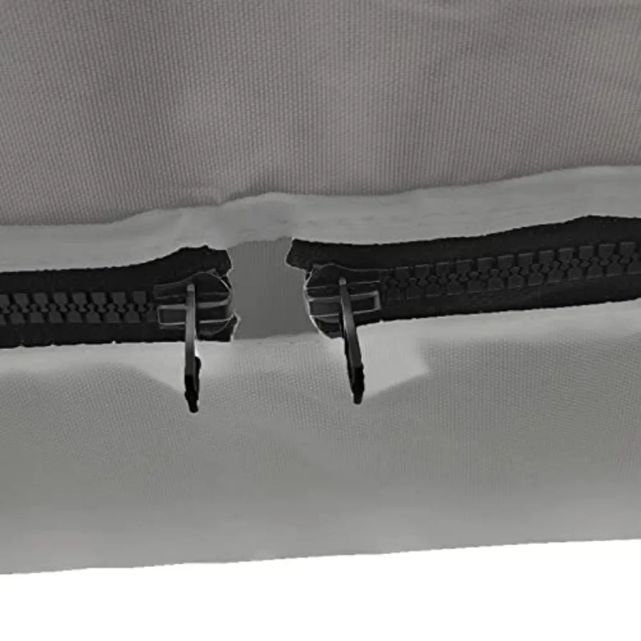 2 القوس بيميني الإطار العلوي للاستخدام البحري في الهواء الطلق 5'6 L x 42 H x 5362 W اللون الرمادي إطار ألومنيوم متين مع Fi مقاومة للصدأ