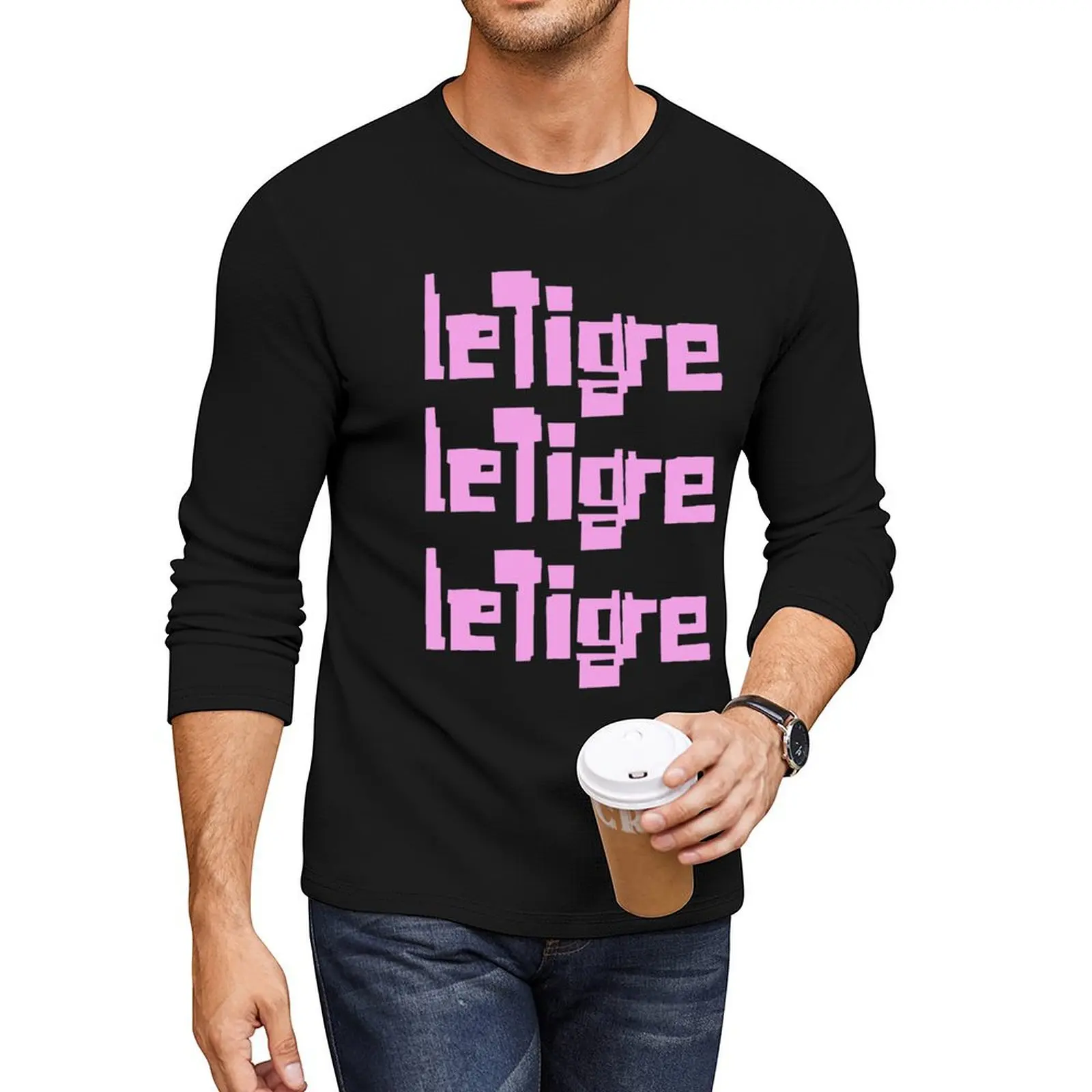 

LE TIGRE DESIGN Long T-Shirt heavyweight t shirts cute tops sublime t shirt t-shirts man mens graphic t-shirts