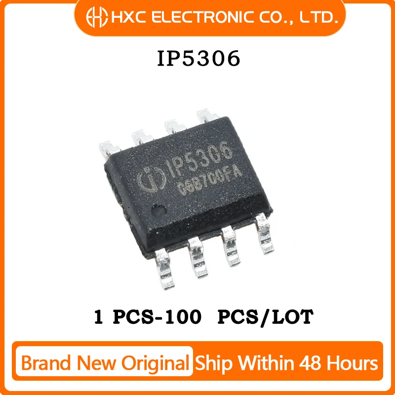 ICチップip5306 sop-8、100% 新品、5個、10個、50個、100個