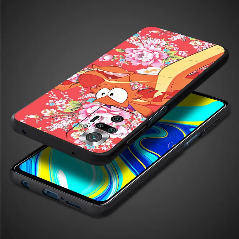 Funda For Xiaomi Redmi Note 11 10 Pro 12 11S 10S 9S Phone Case 8 8T 7 12C 10C 9A 9C 9T K40 8i Soft Shell Disney Princess Mulan