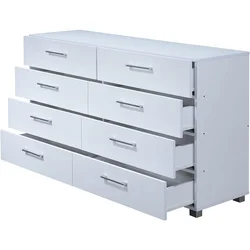 Dressers for Bedroom Furniture White Chest of Drawers in the Bedroom 8-Drawer Dresser Make Up Table Toilet Furniture Makeup Desk