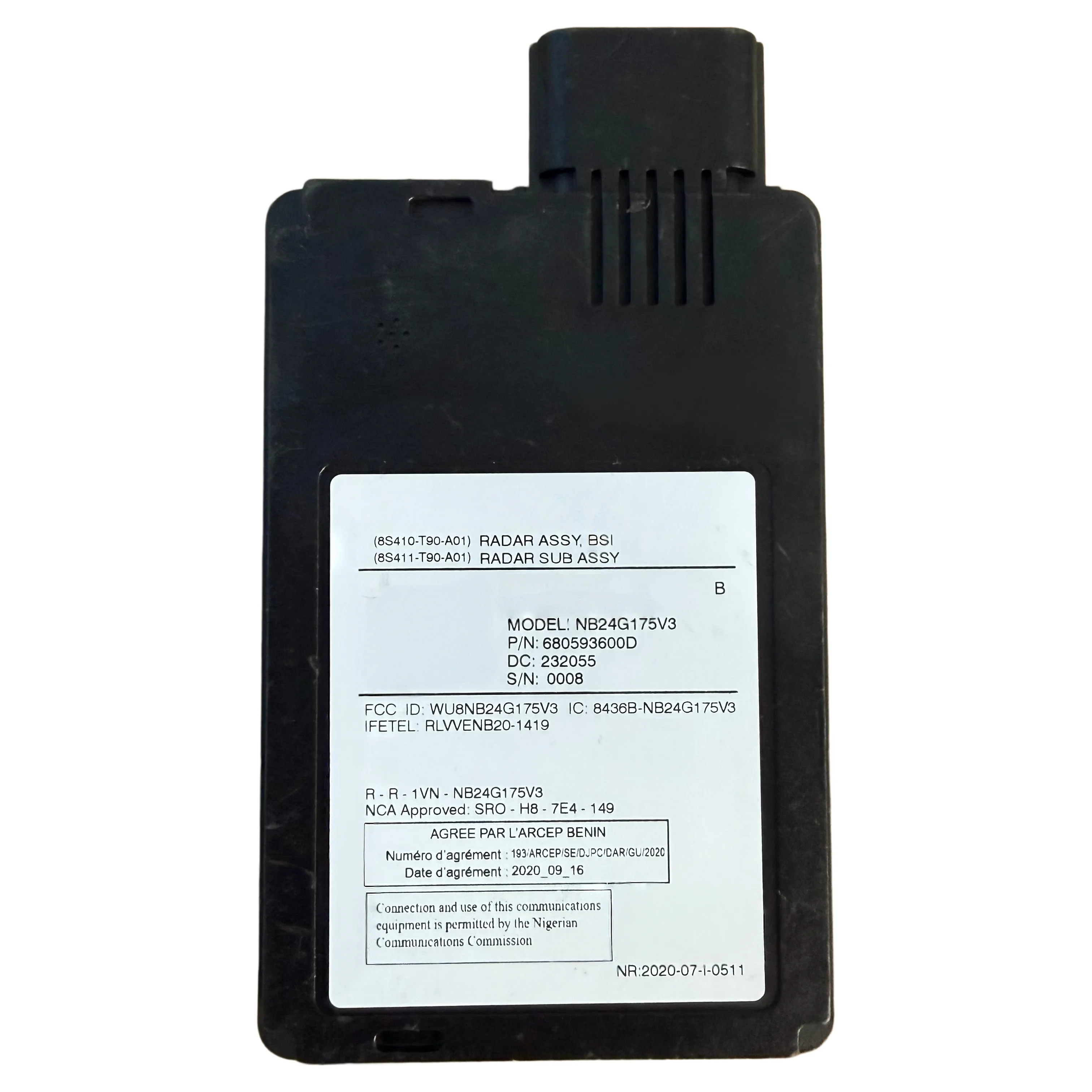 8S410-T90-A01 Blind Spot Radar Sensor for Honda 23-24 Pilot Rear Blind Spot Radar Target Sensor Module