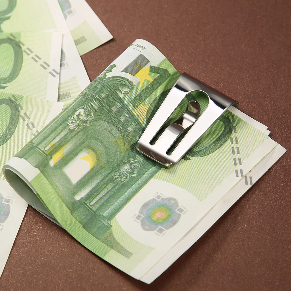 Porte-monnaie en métal pour cartes de crédit, porte-monnaie extra-fin, pinces à billets simples