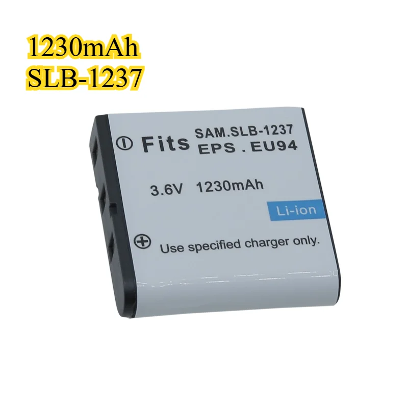 

Аккумулятор для камеры SLB-1237, 1230 мАч, подходит для Samsung SLB-1237, аккумулятор для камеры L55 L55W L85 L85W BP-31, аккумулятор
