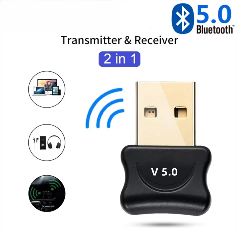 

Мини-USB Bluetooth 5,0 адаптер для ПК, ноутбука, мыши, клавиатуры, планшета, телефона, принтера, игрового динамика, беспроводной передачи приемника