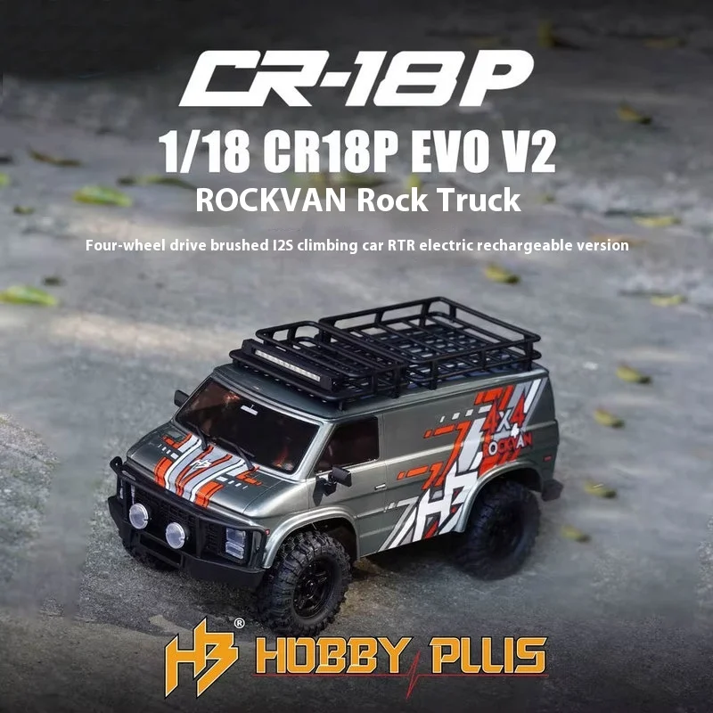

HOBBYPLUS Радиоуправляемый рок-грузовик в масштабе 1/18 — CR18P EVO V2 Матовый альпинистский автомобиль с дистанционным управлением 2S для любителей игрушек и любителей игрушек