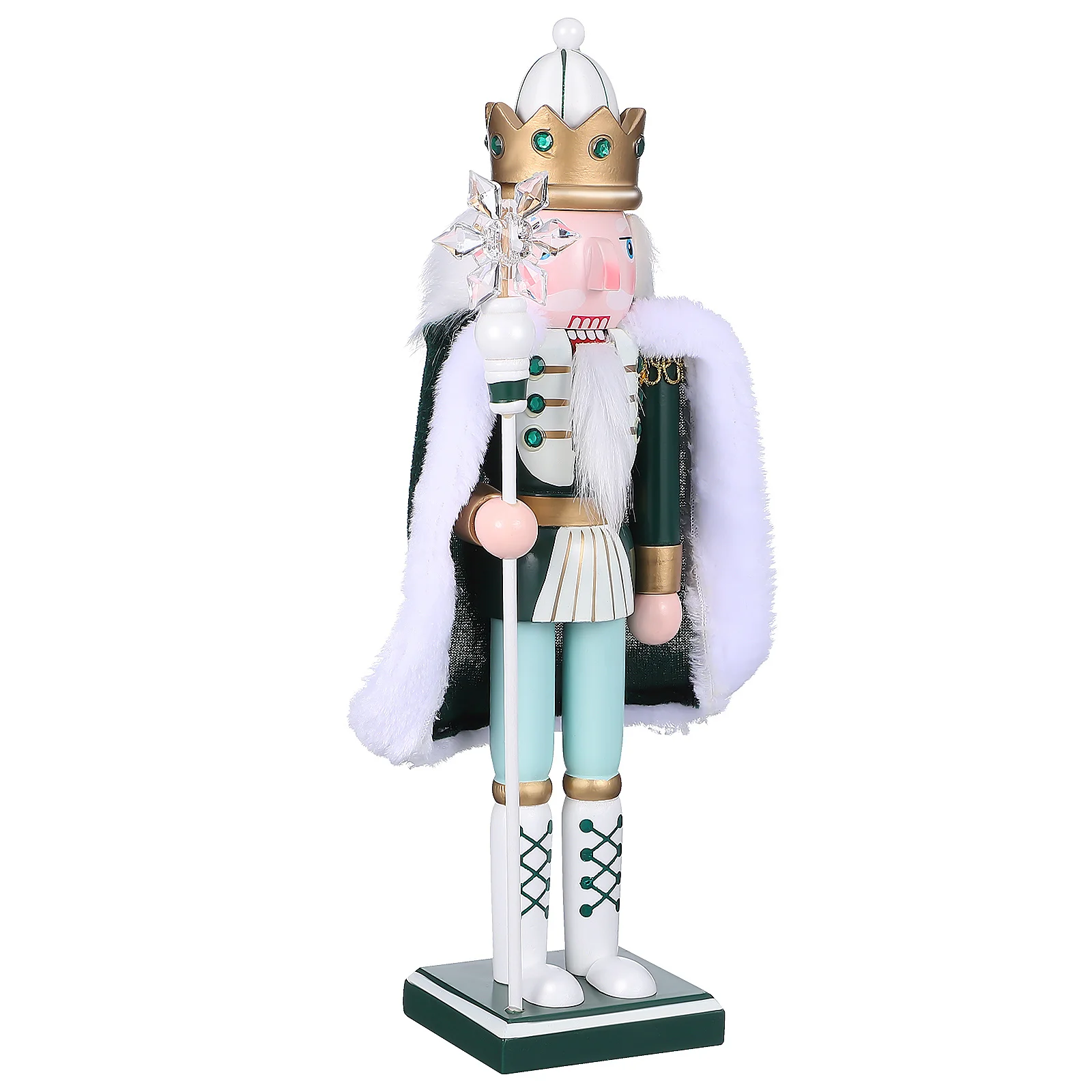 

Wooden Nutcracker Soldier Traditional Christmas Decor Handcrafted Holiday Statue Table Decor Gift Christmas Nutcracker