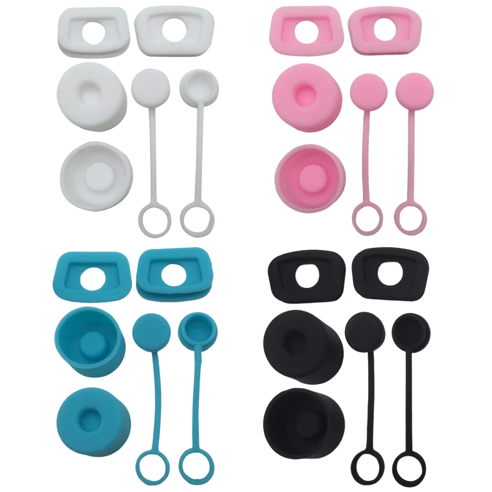 6pcs Anti-Leakage Stopper Dustproof Silicone Water Bottle Straw Cover Cap Leak Stopper Environmentally Water Bottle Accessories